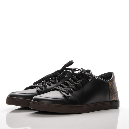 Louis Vuitton Calfskin Monogram Line Up Sneaker 5 Black 3 of 6