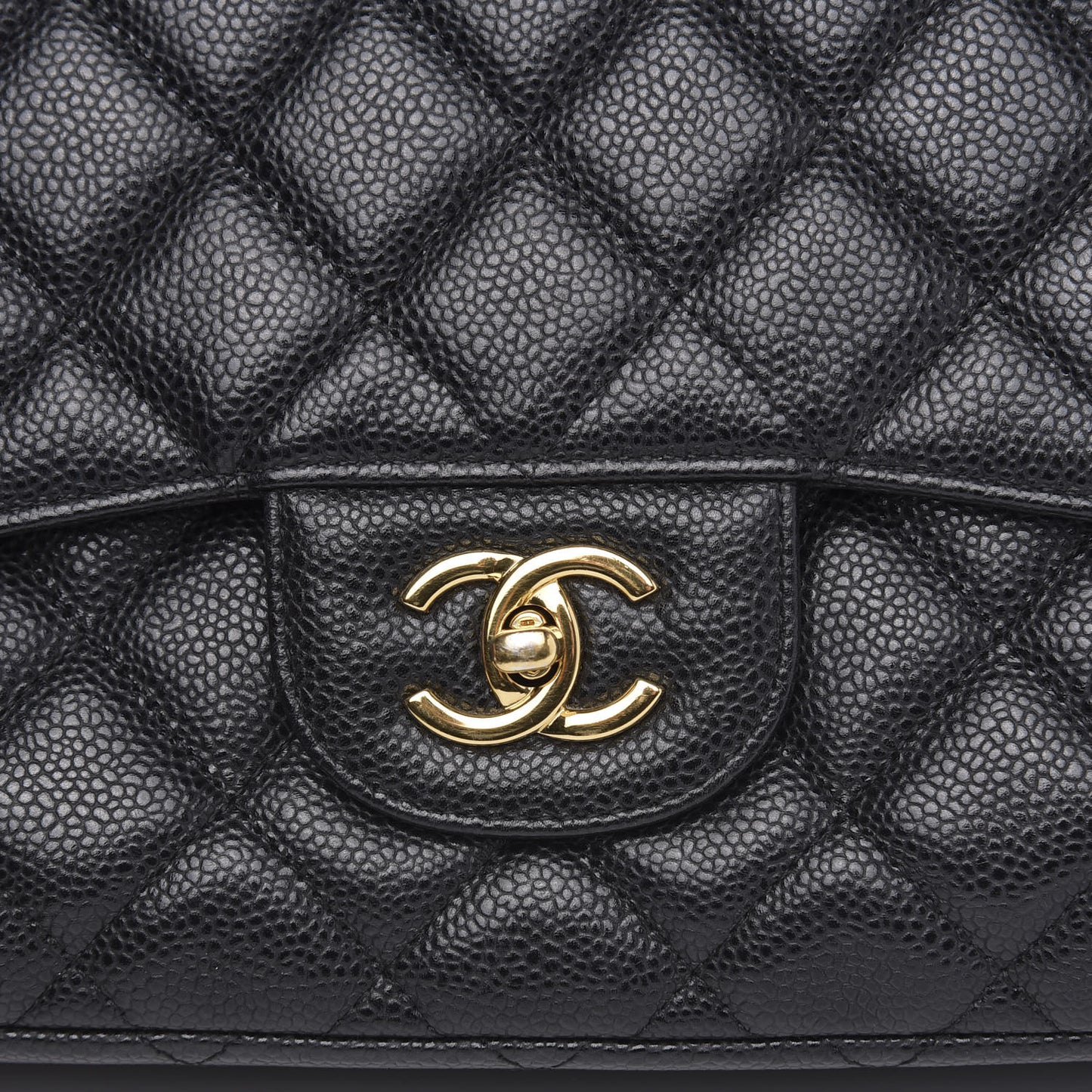 Caviar Quilted Maxi Single Flap Black
