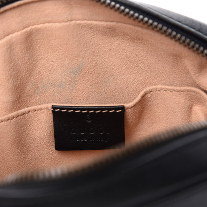 Gucci Calfskin Matelasse GG Marmont Belt Bag 85 34 Black 9 of 12