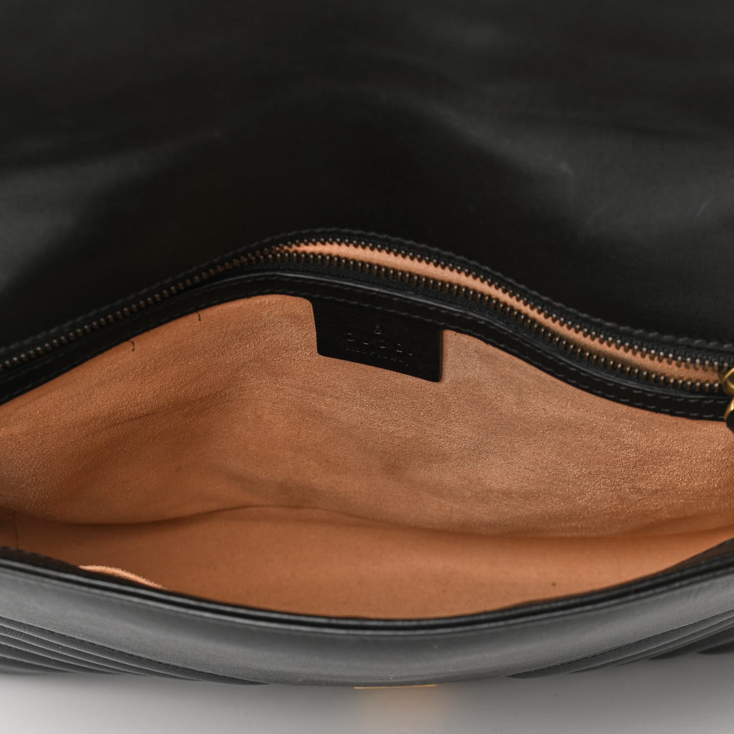 Calfskin Matelasse Medium GG Marmont Shoulder Bag Black