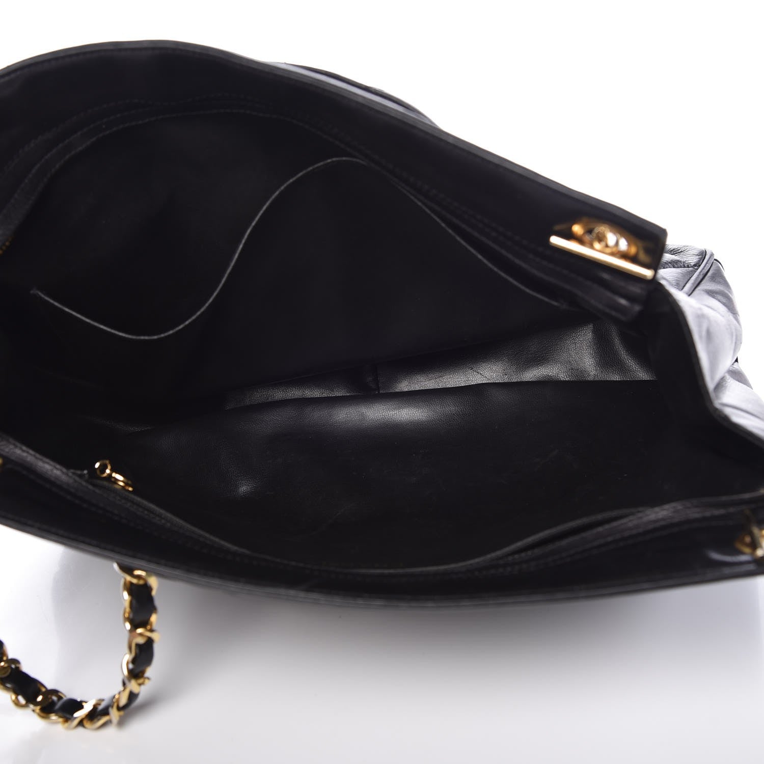 Chanel Lambskin Quilted Shoulder Bag Black 5 of 8