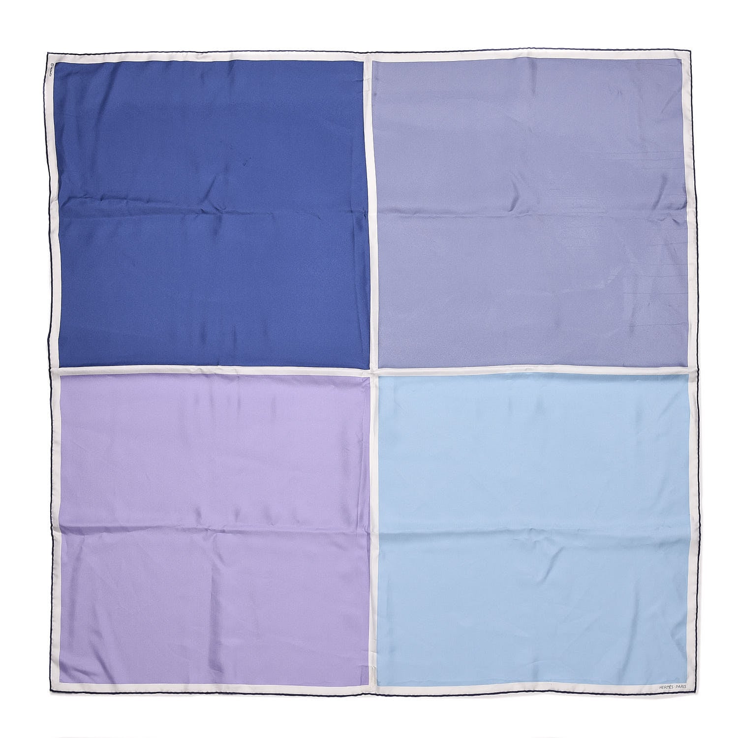 Hermes Silk Quadri Scarf 90 Mauve Ciel Parme 1 of 4