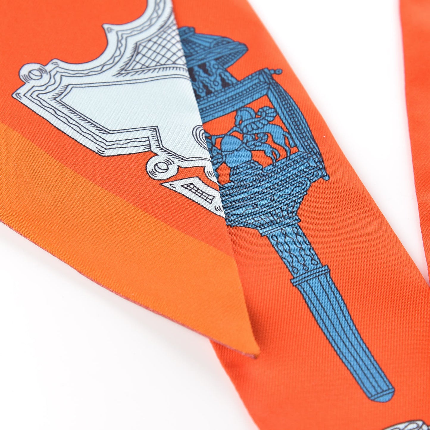 Silk Merveilleuses Lanternes Twilly Orange Cobalt Gris Bleuete