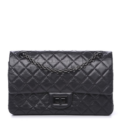 Chanel Aged Calfskin Quilted 2.55 Reissue 225 Flap So Black 1 of 10