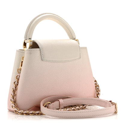 Louis Vuitton Taurillon Ombre Capucines Capushell Mini Shaded Pink 3 of 11