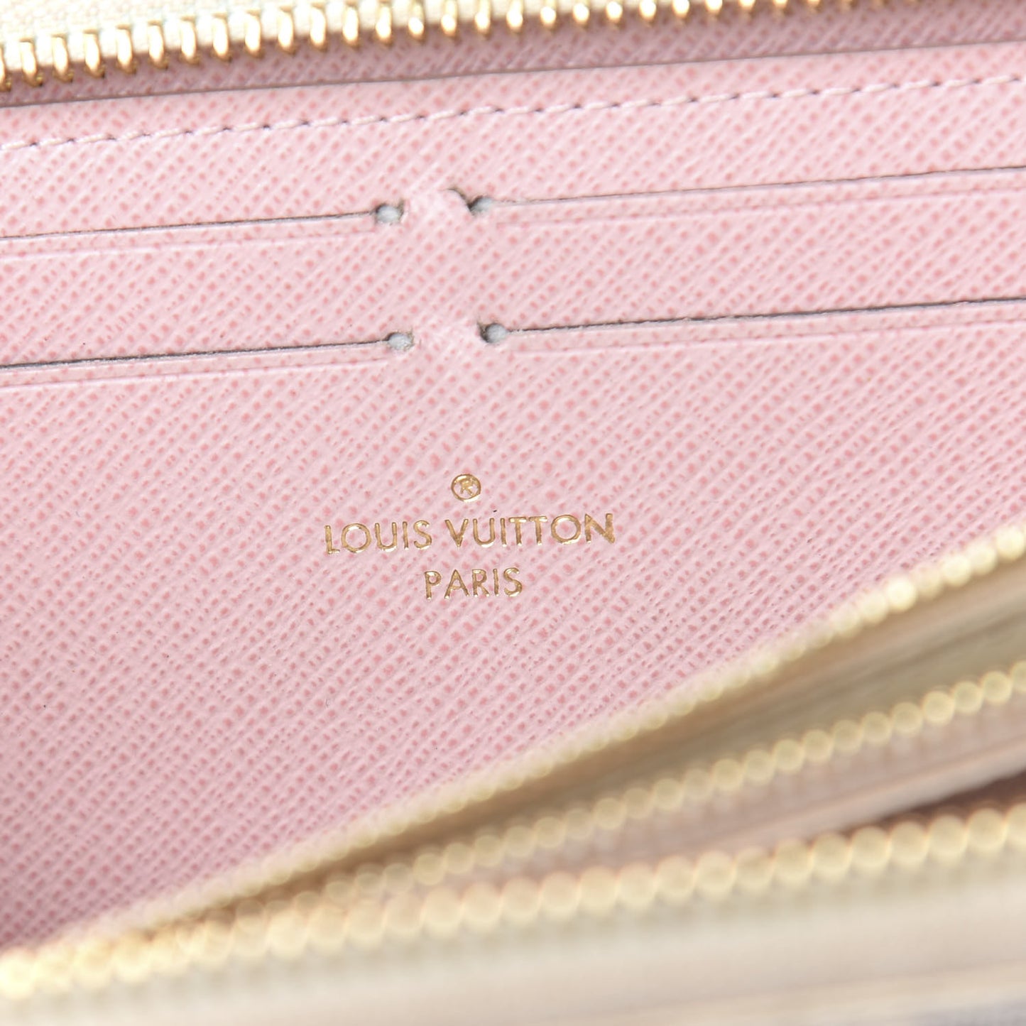 Damier Azur Clemence Wallet Rose Ballerine