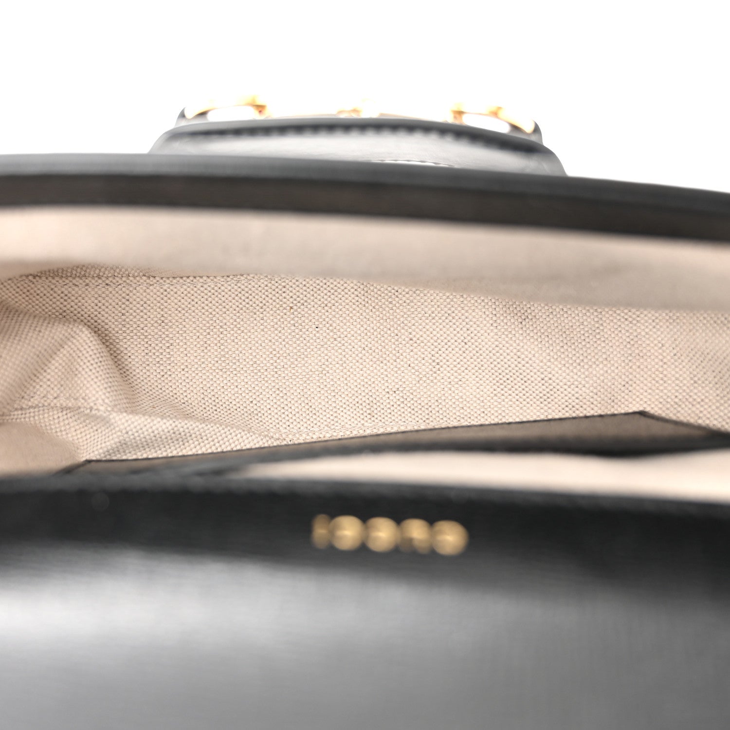 Gucci Azalea Calfskin Web Mini Horsebit 1955 Shoulder Bag Black 5 of 11