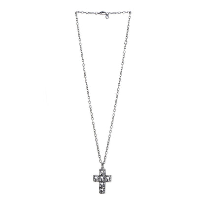 Gucci Sterling Silver Quartz Square G Cross Pendant Necklace 3 of 7