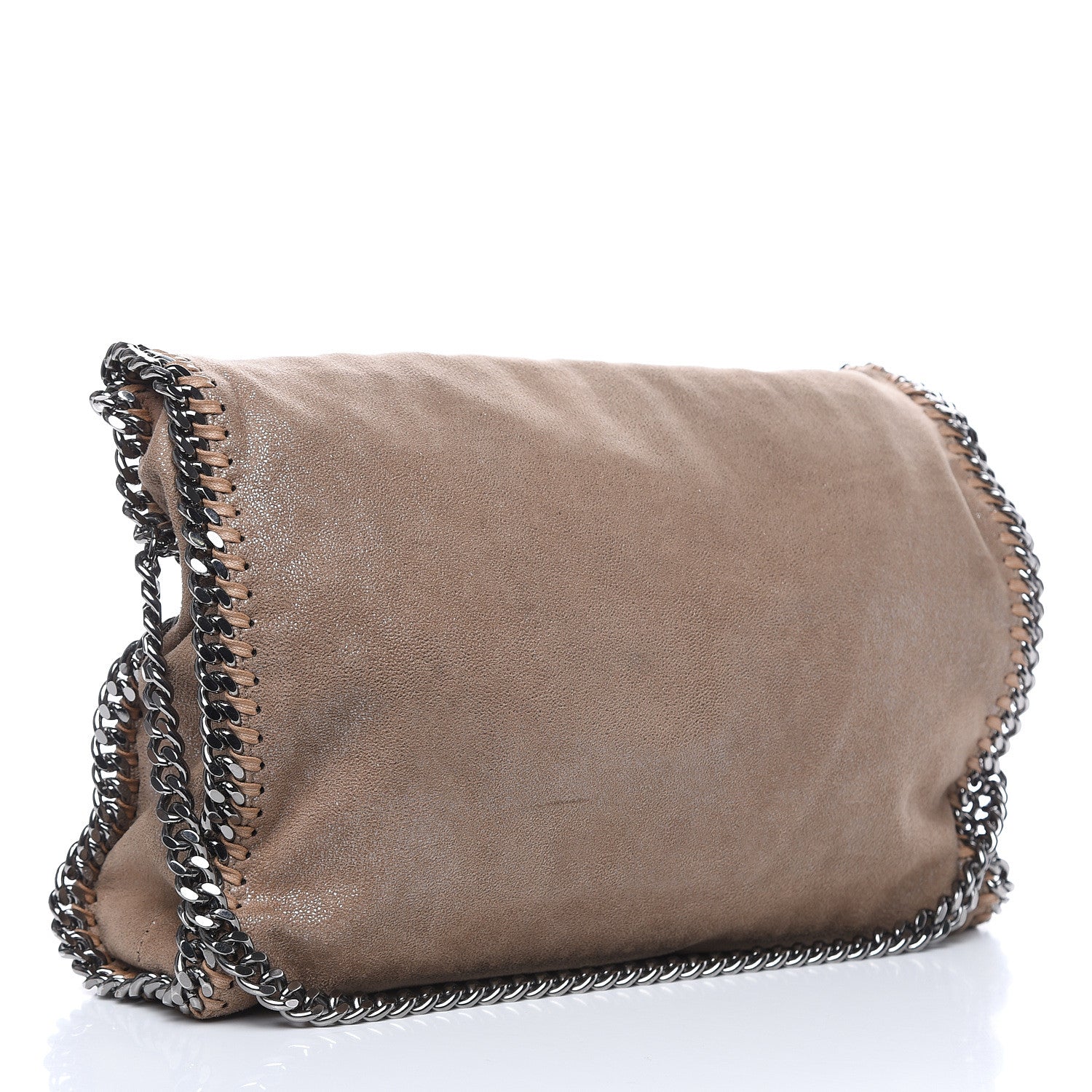 Stella McCartney Shaggy Deer Falabella Fold Over Tote Taupe 3 of 11