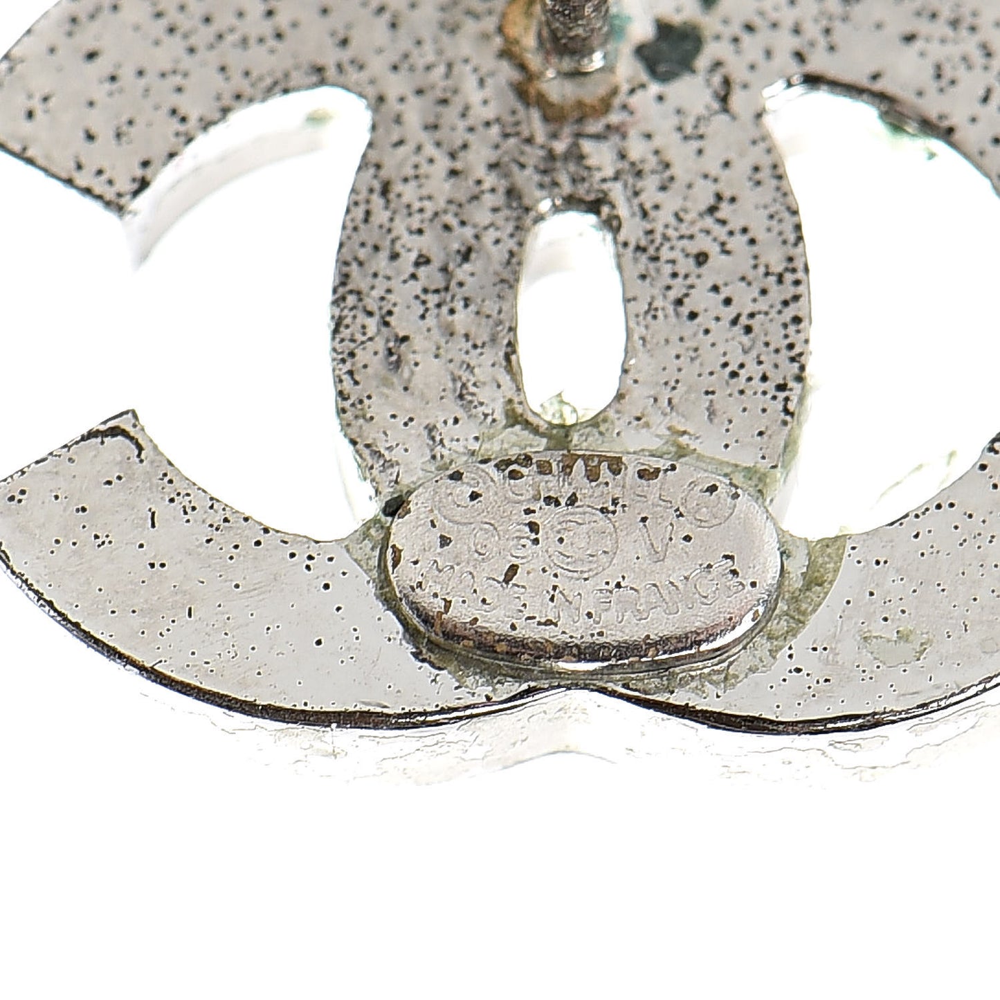 Crystal Timeless CC Earrings Silver