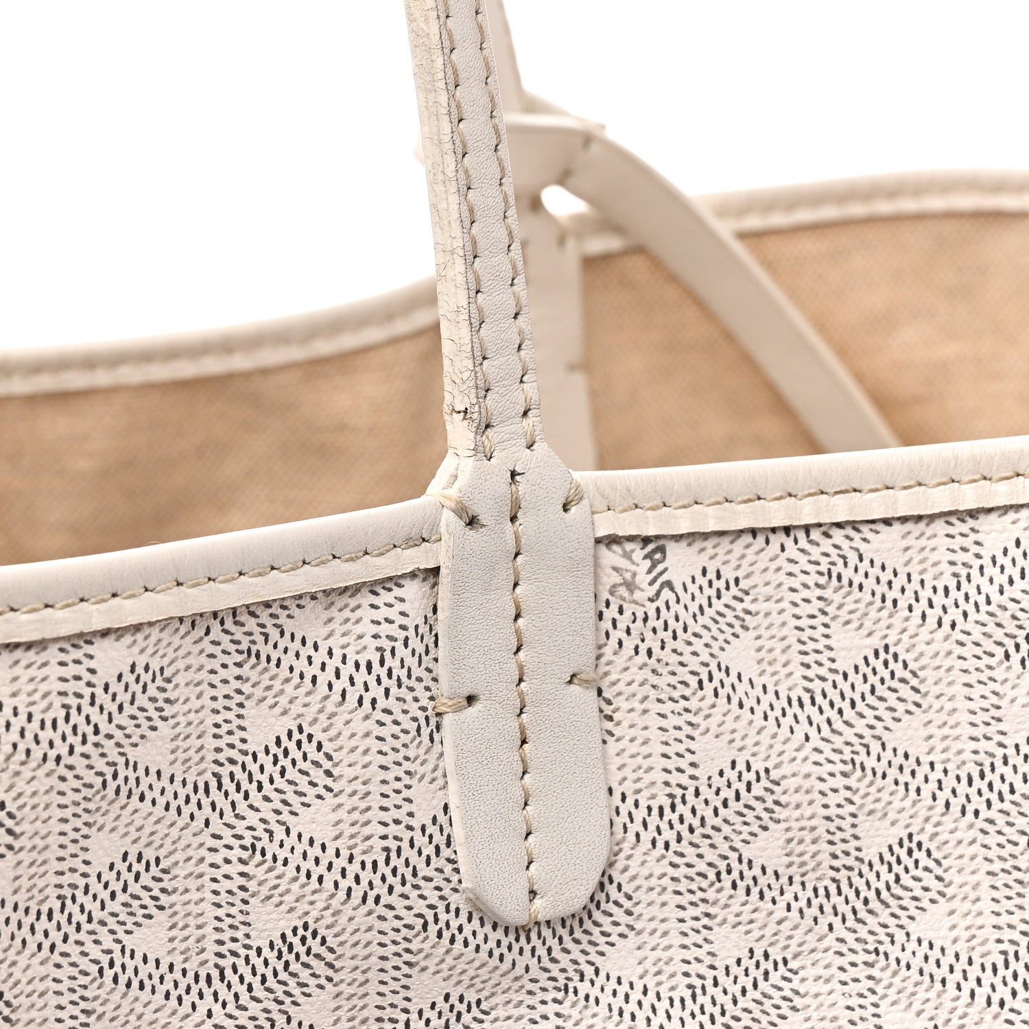 Goyard Goyardine Saint Louis PM White 1907819 – FASHIONPHILE