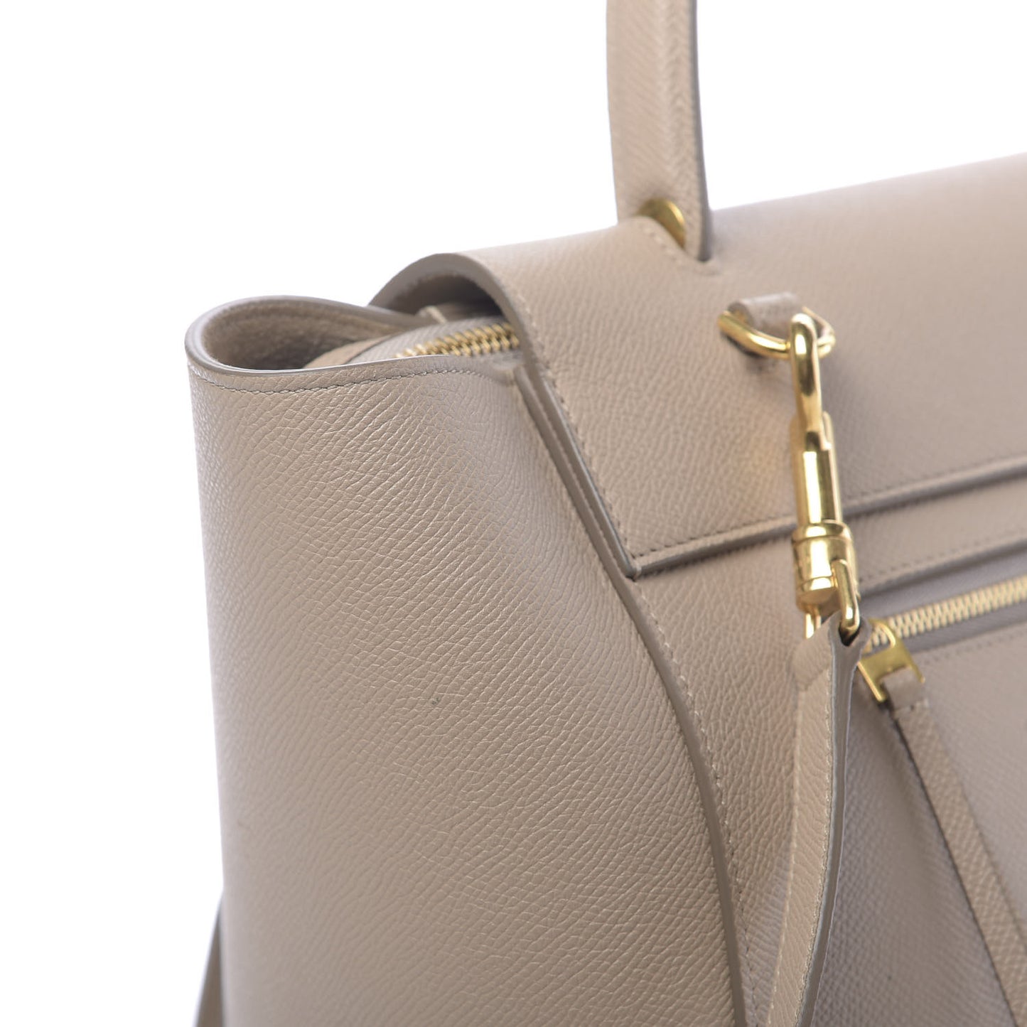Grained Calfskin Mini Belt Bag Light Taupe