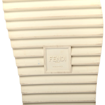 Fendi Rubber Raised Logo Slide Sandals 8 Panna 6 of 10