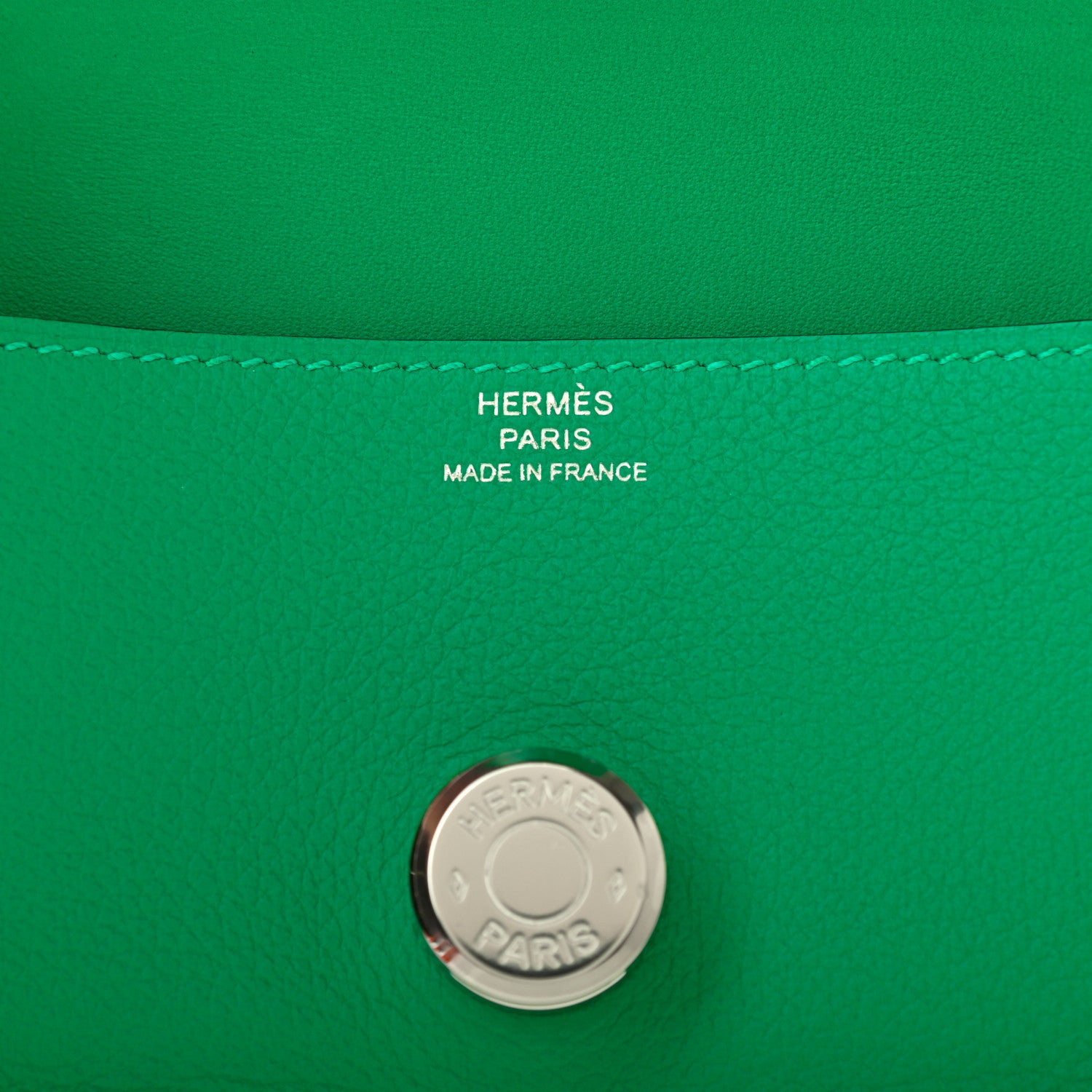 Hermes Togo Dogon Card Case Vert Vertigo 6 of 7