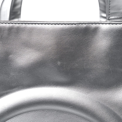 Telfar Metallic Vegan Leather Large Shopping Bag Silver 10 of 10