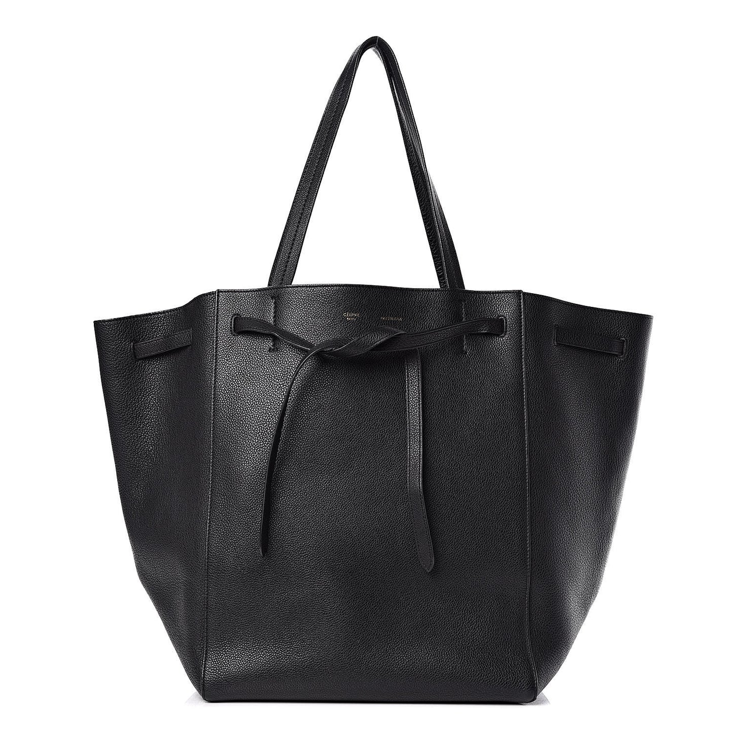 Soft Grained Calfskin Medium Belt Cabas Phantom Black