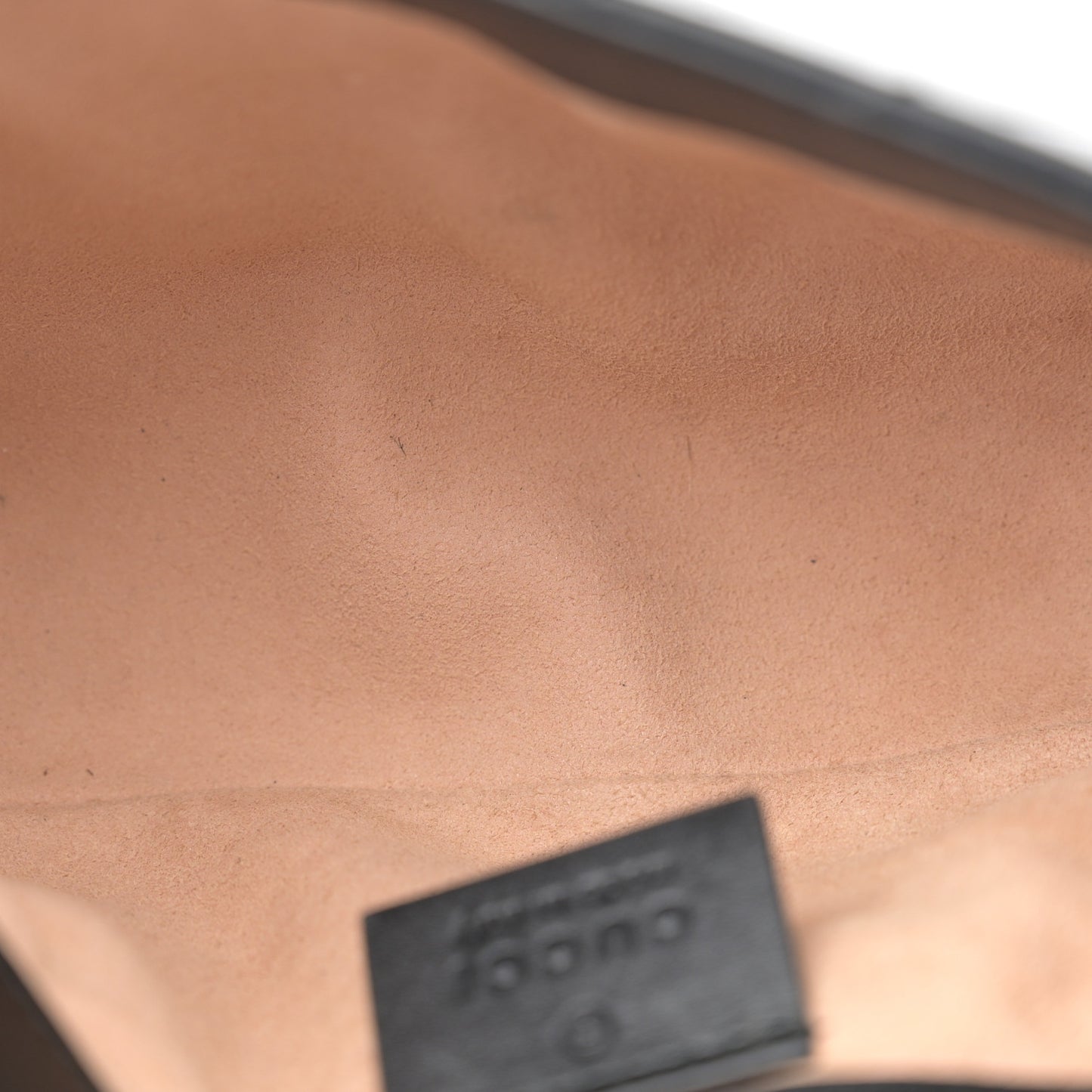 Calfskin Matelasse Super Mini GG Marmont Shoulder Bag Black