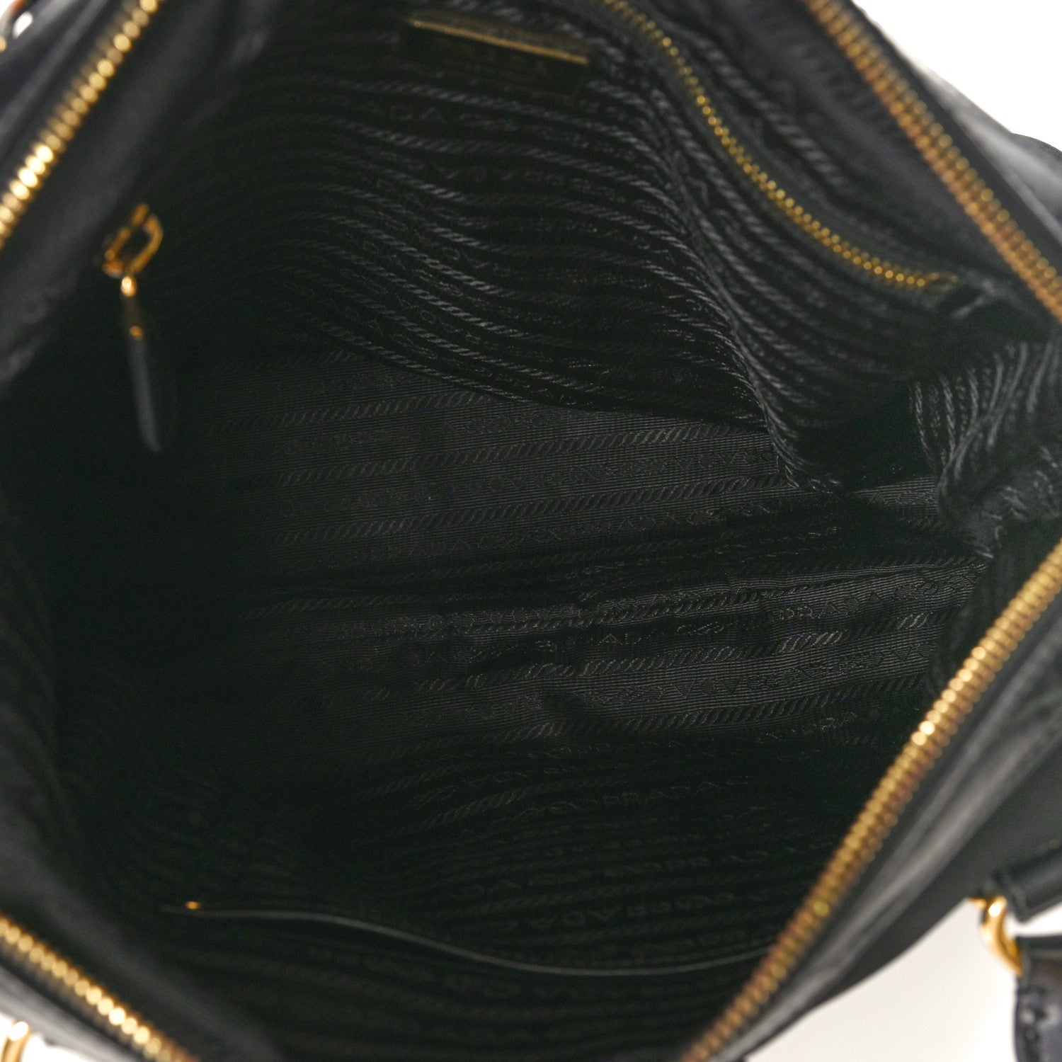 Prada Tessuto Nylon Soft Calf Tote Black 5 of 9