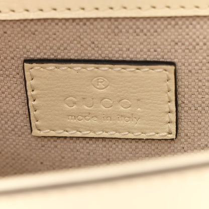 Gucci Azalea Calfskin Crystal Small Horsebit 1955 Chain Shoulder Bag White 6 of 10