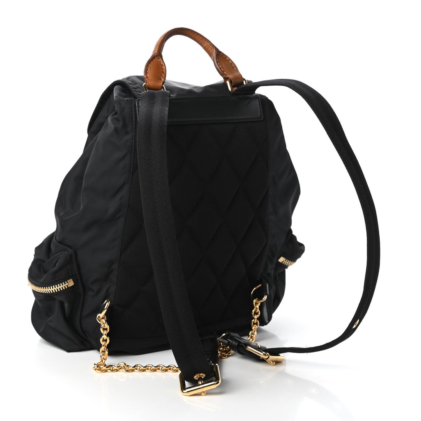 Nylon Medium Rucksack Backpack Black