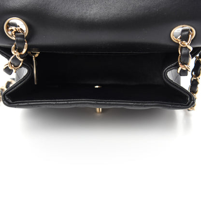 Chanel Lambskin Quilted Mini Square Flap Black 5 of 11