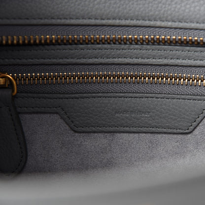 Celine Baby Drummed Calfskin Micro Luggage Kohl 8 of 9
