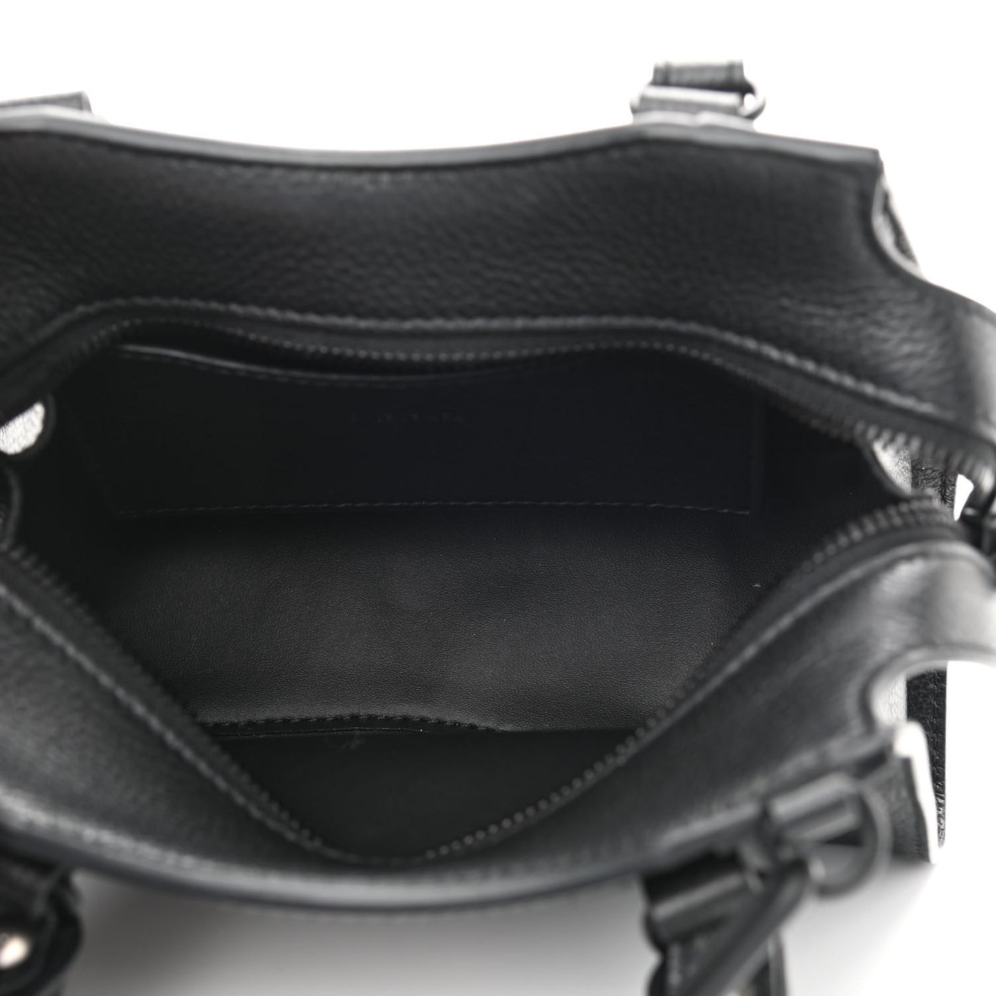 Grained Calfskin Neo Classic Black Hardware Mini City Black