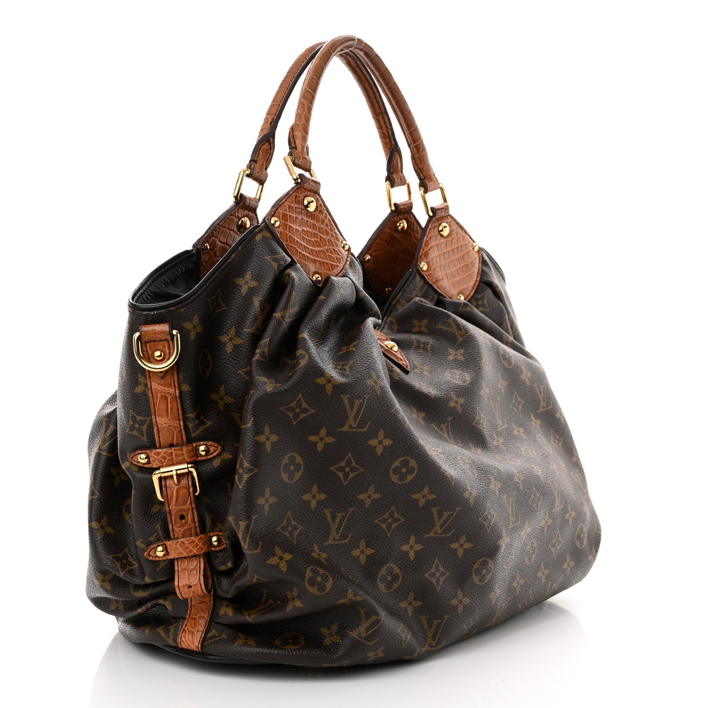 Monogram Alligator Trim Mahina XL