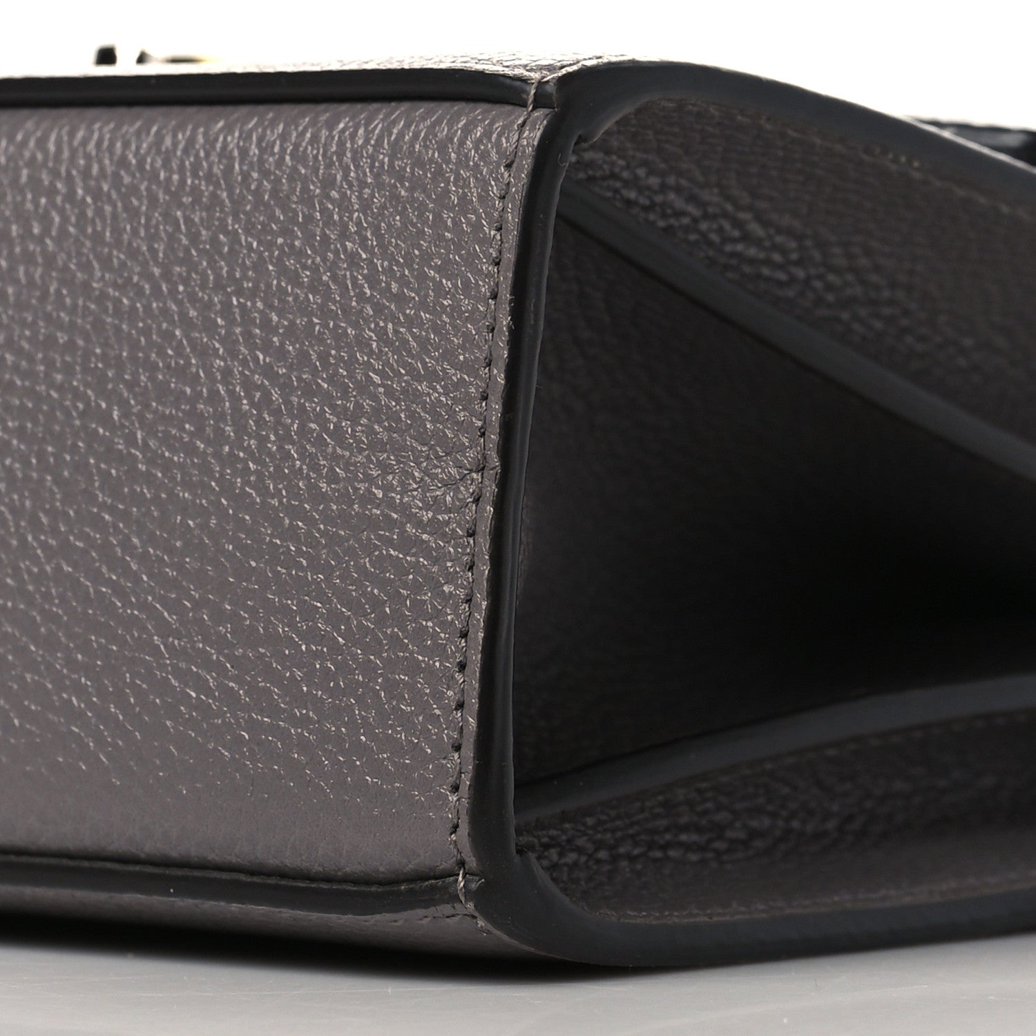 Gucci Grainy Calfskin Small Zumi Shoulder Bag Dusty Grey 10 of 10
