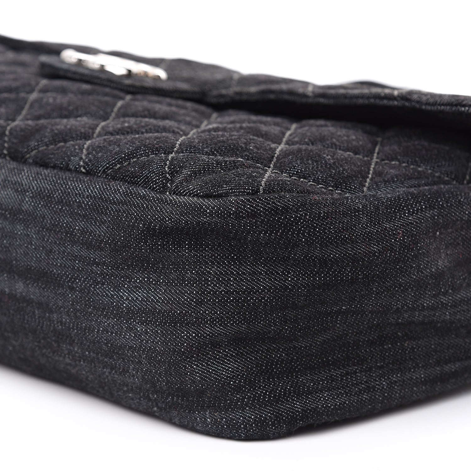 Chanel Denim Quilted Stretch Spirit Messenger Bag 9 of 14