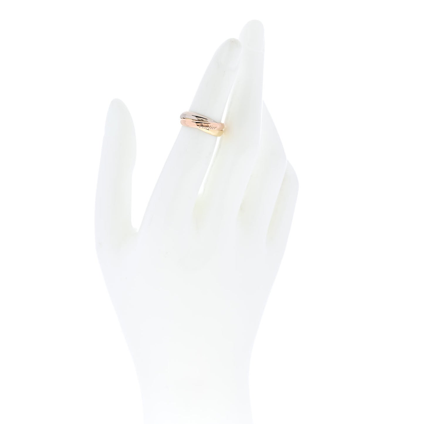 18K Pink Yellow White Gold Classic Trinity Ring 47 4