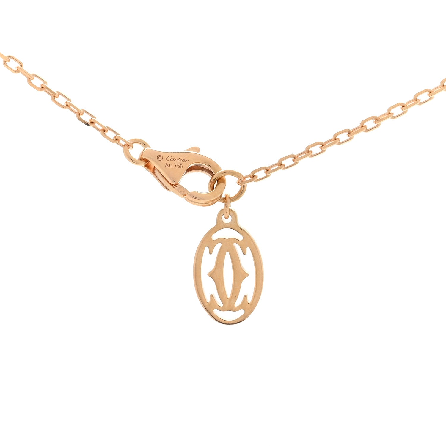Cartier 18K Pink Gold Diamond SM D'Amour Pendant Necklace 3 of 3