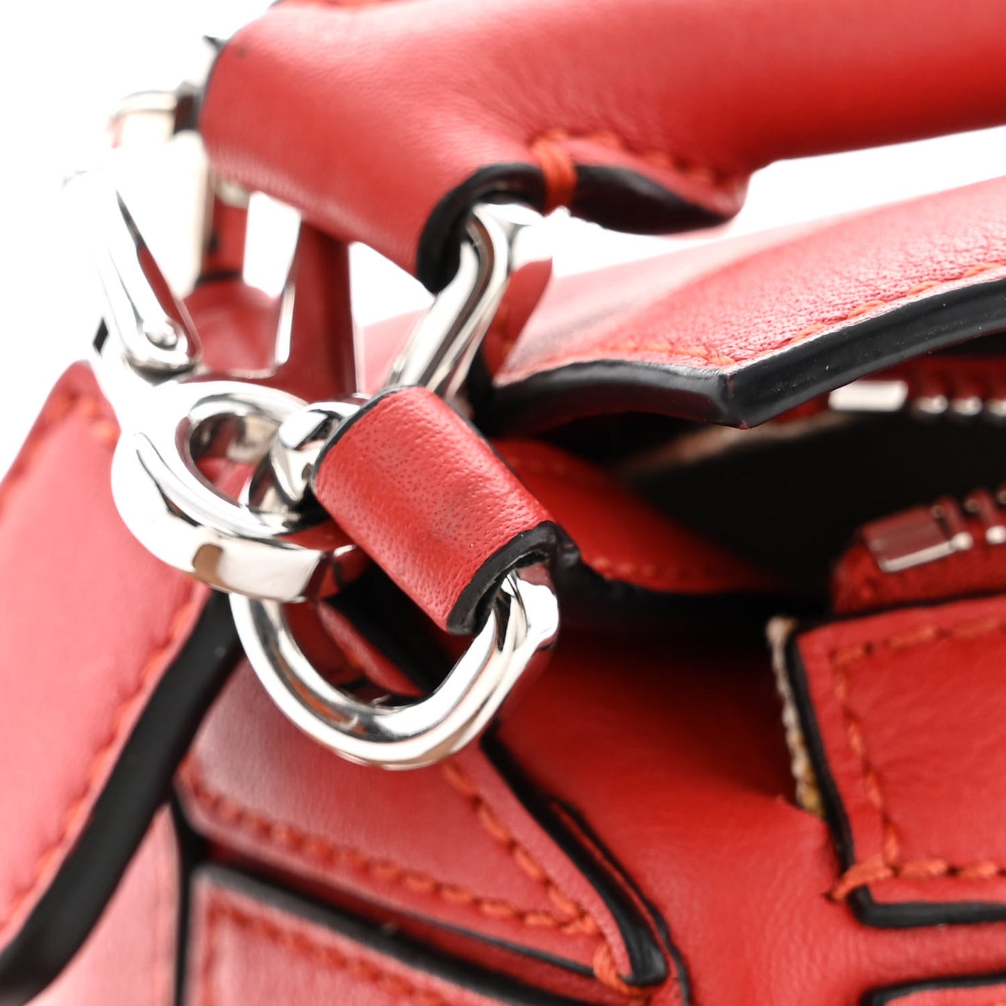 Calfskin Mini Puzzle Bag Pomodoro
