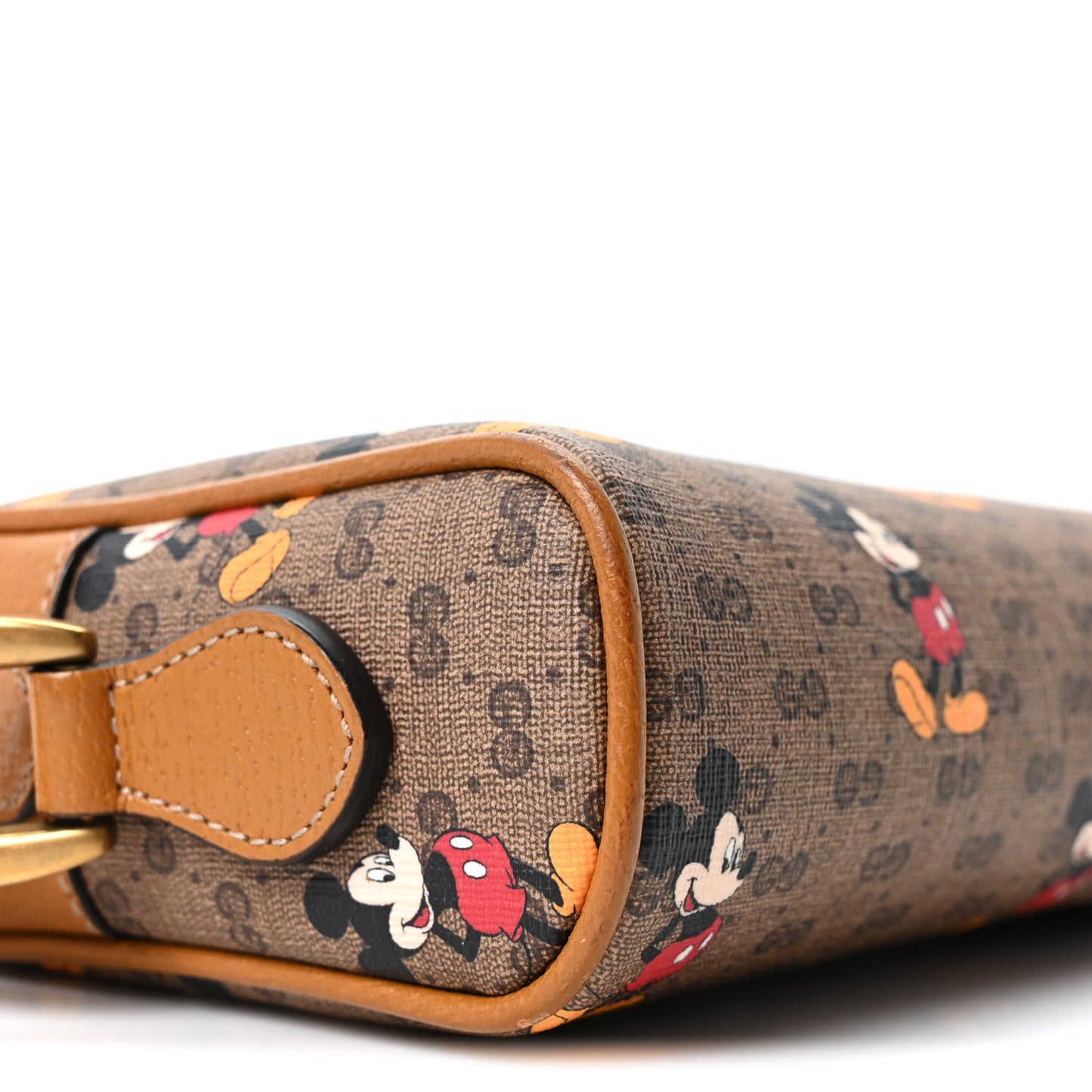 X DISNEY Mini Vintage GG Supreme Monogram Mickey Mouse Shoulder Bag Beige Vintage Sun Oil