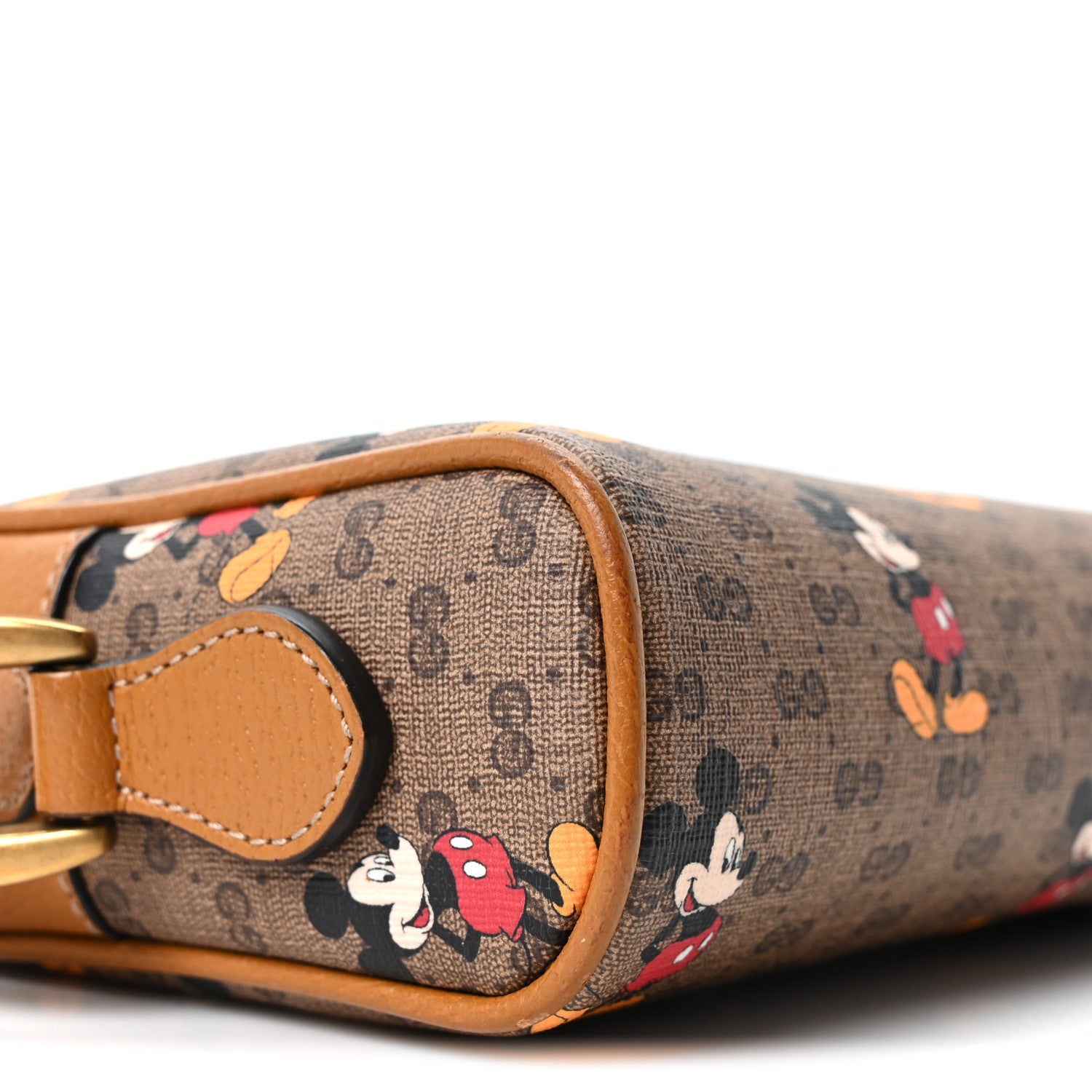 Gucci X DISNEY Mini Vintage GG Supreme Monogram Mickey Mouse Shoulder Bag Beige Vintage Sun Oil 9 of 10