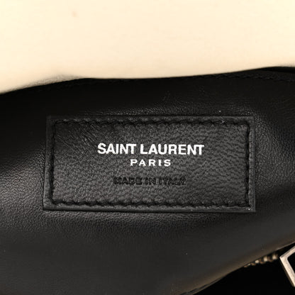Saint Laurent Sheepskin Matelasse Chevron Monogram Medium College Bag Dove White 6 of 20