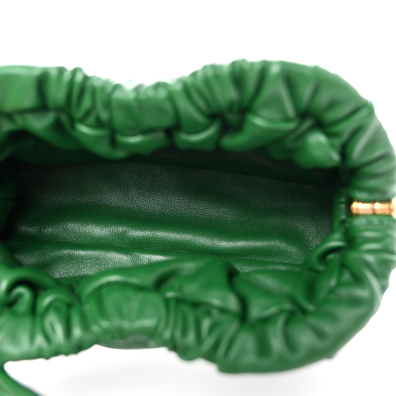 Mansur Gavriel Lambskin Mini Cloud Wristlet Leaf Green 5 of 6