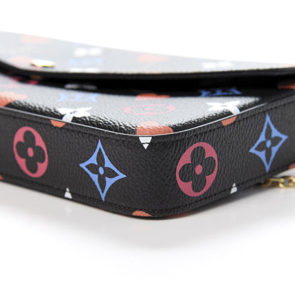 Louis Vuitton Game On Felicie Chain Wallet Black 8 of 11