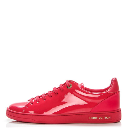 Louis Vuitton Patent Calfskin Frontrow Sneakers 37.5 Framboise 1 of 8