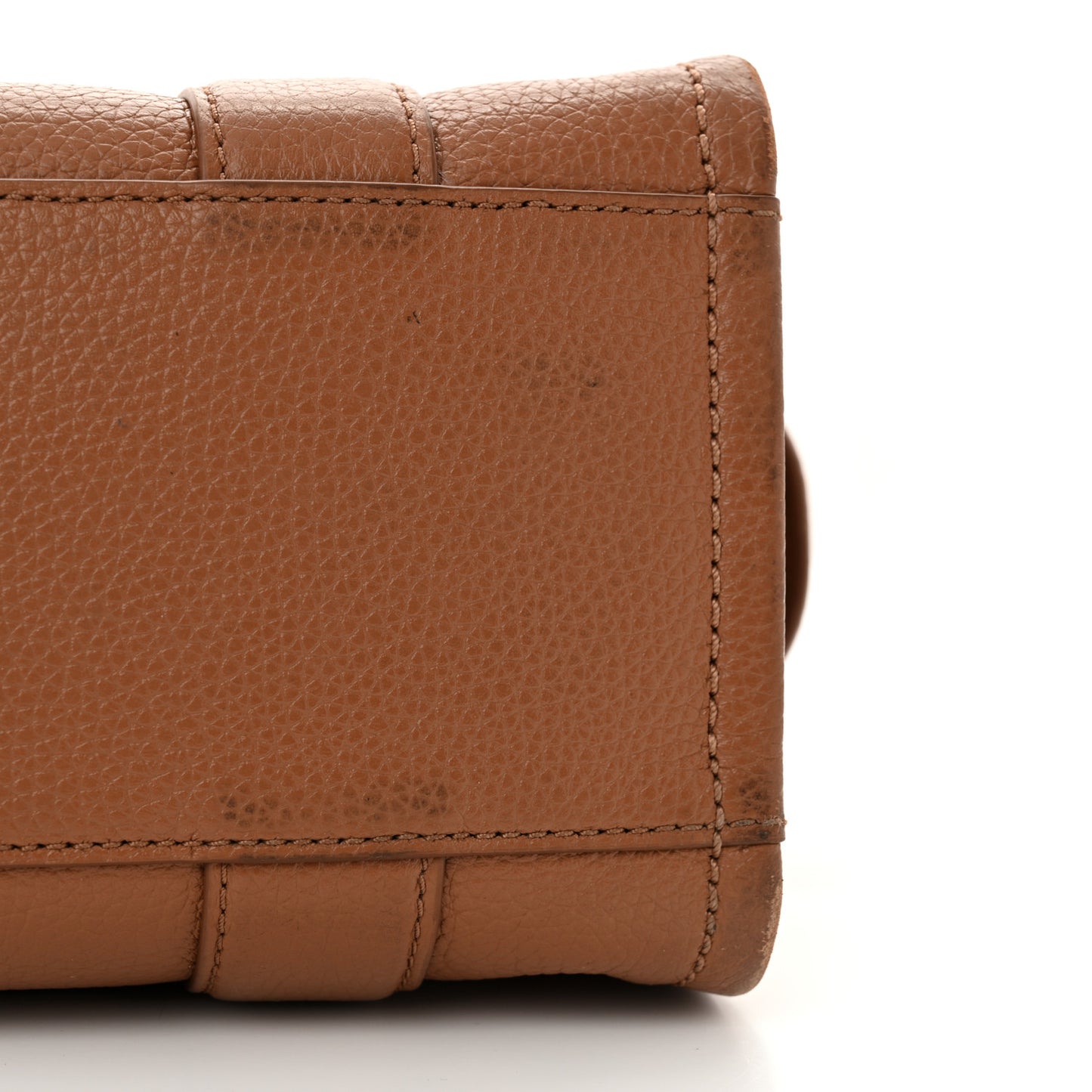 Grained Calfskin Mini The Tote Bag Argan Oil