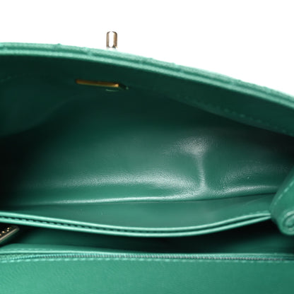 Chanel Caviar Quilted Mini Coco Handle Flap Green 5 of 10