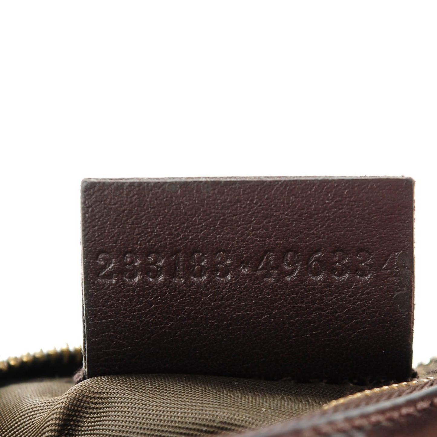 Guccissima Key Case Chocolate