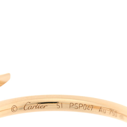 Cartier 18K Yellow Gold Small Juste Un Clou Ring 51 5.75 4 of 5