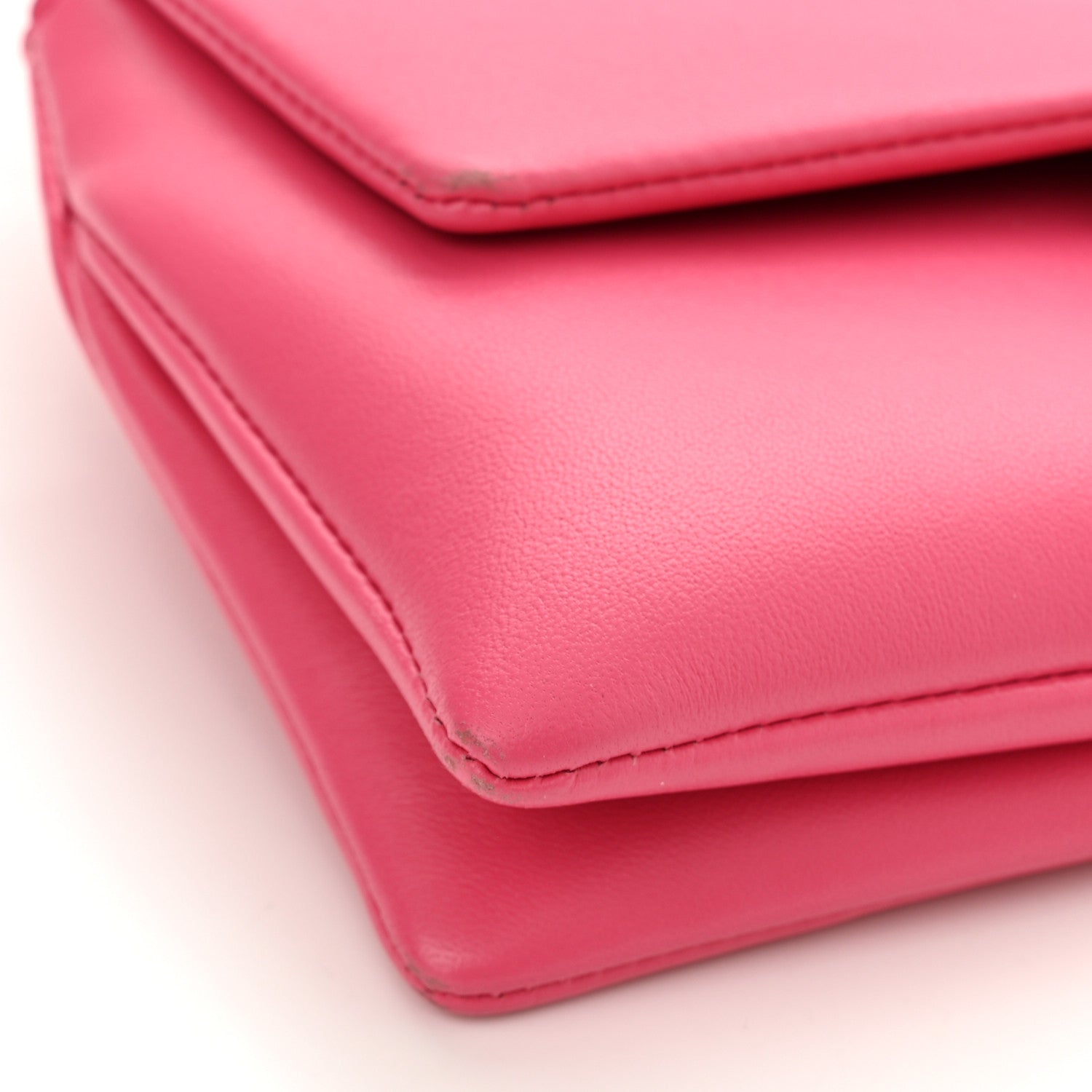 Chloe Lambskin Small Faye Top Handle Bag Hot Pink 11 of 13