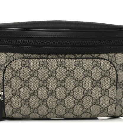 Gucci GG Supreme Monogram Large Belt Bag Beige Ebony Black 14 of 18