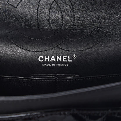Chanel Distressed Patent Quilted 2.55 Reissue 226 Flap Black 6 of 14
