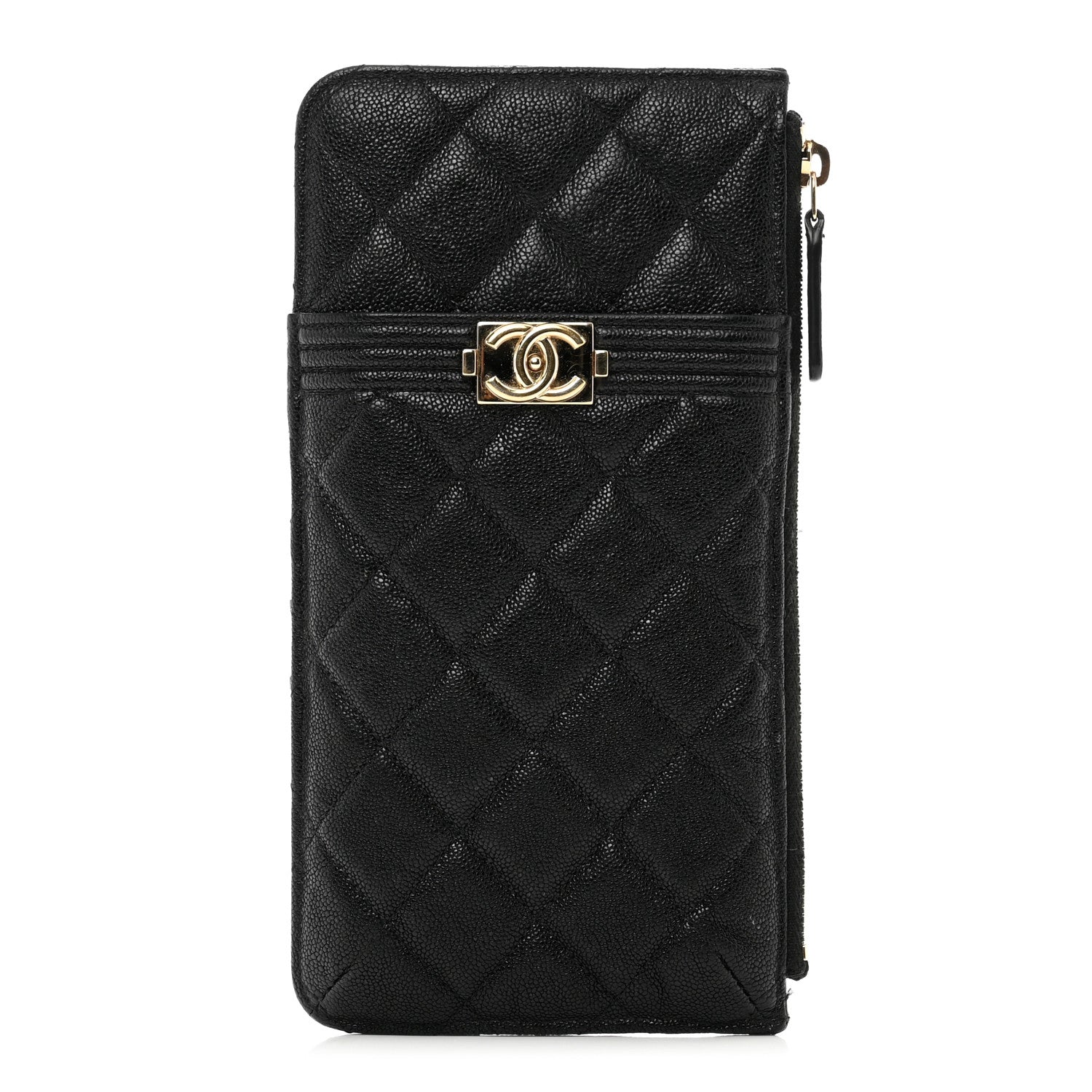 Chanel Caviar Quilted Boy iPhone Pouch Black 1 of 8