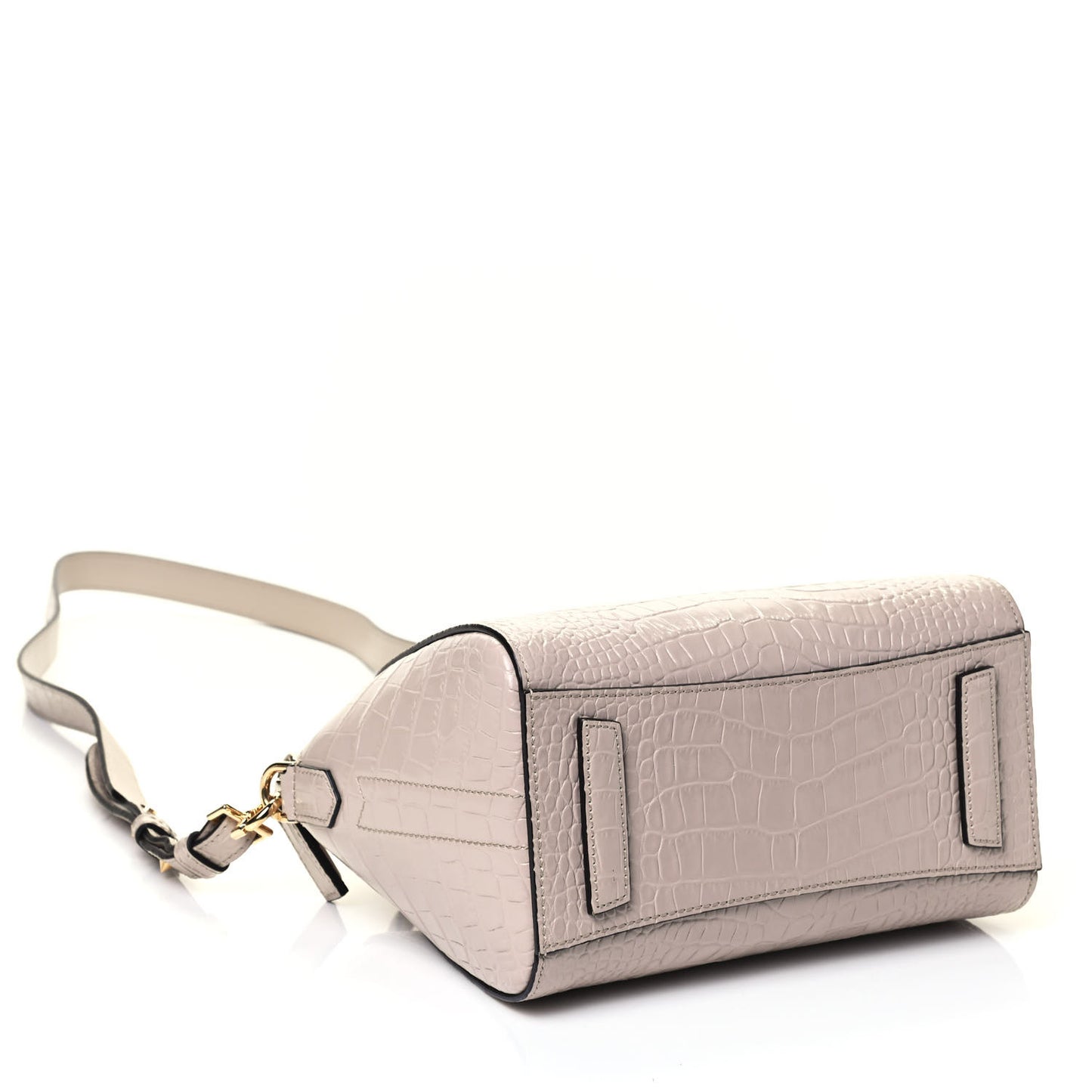 Calfskin Crocodile Embossed Mini Antigona Dune