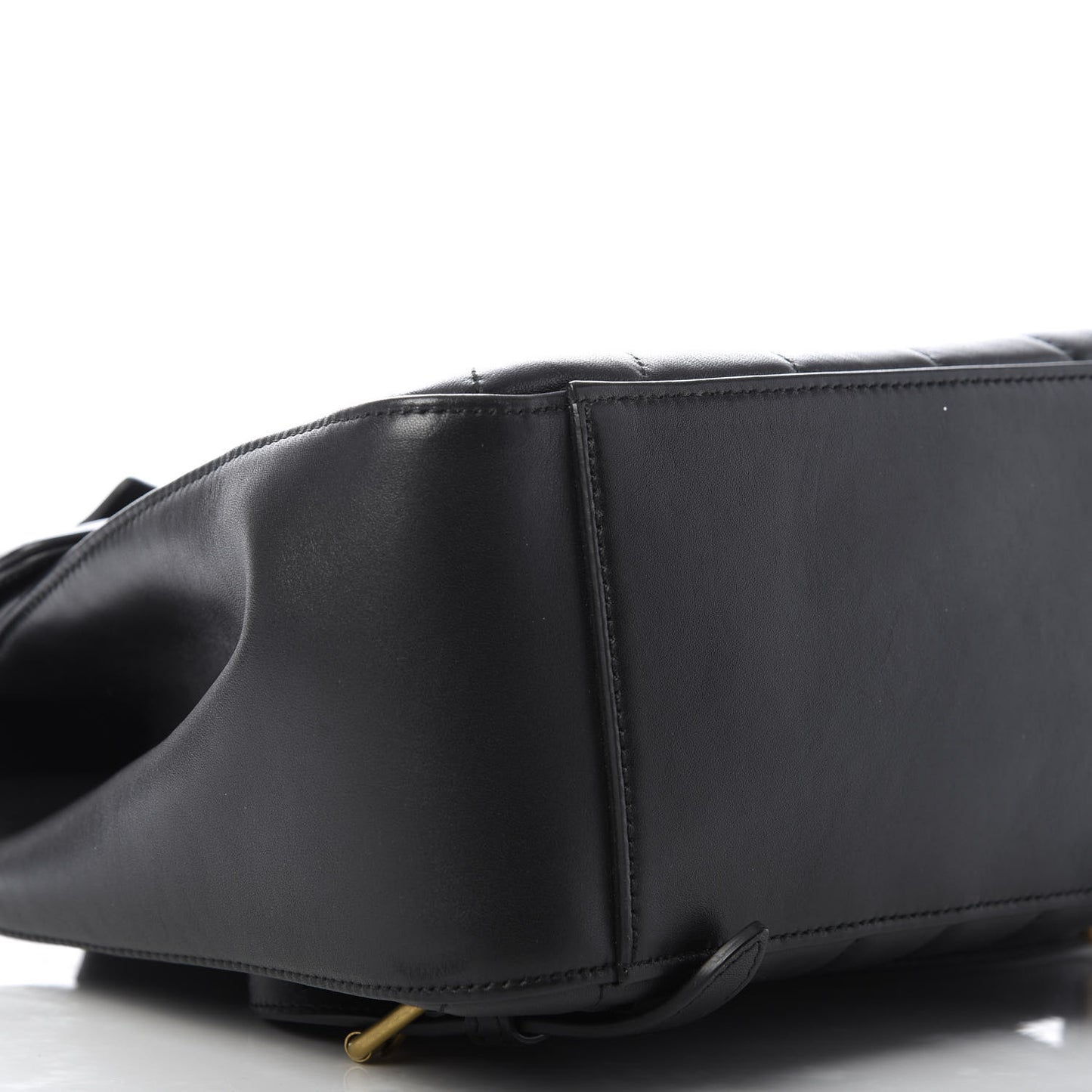 Calfskin Bamboo Trapuntata Queen Margaret Backpack Black