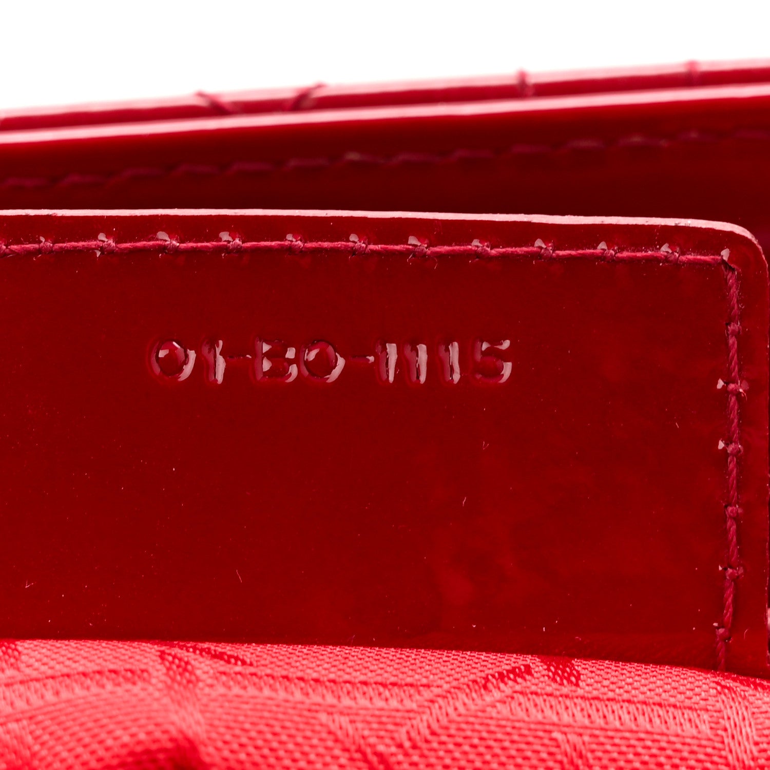 Christian Dior Patent Cannage Medium Lady Dior Red 7 of 10